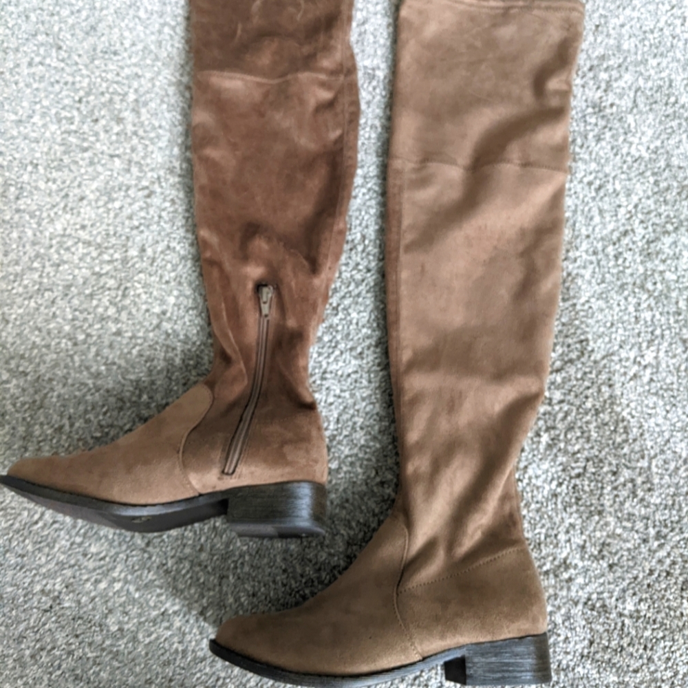 Suede over the knee boots